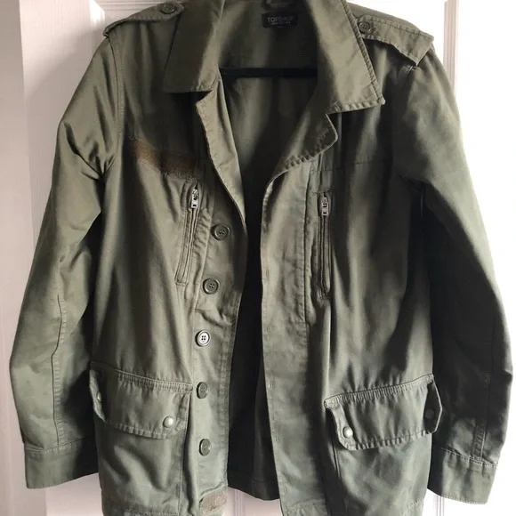 Olive Utility Jacket - Picture 3 of 7